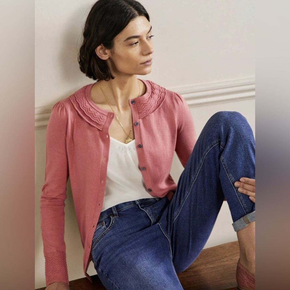 Boden Collar Detailed Cardigan